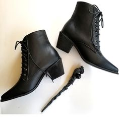 Witchy Classic Black Witch Boot, Witchy Booties, Witch Shoes, Witchy Clothing, Witch Boots, Boots, Witch, Occult, Boho Chic Witchy Style Modern Witch, Black Witch Outfit, Classic Witch Costume, Witchy Shoes, Black Witch Dress, Witchy Boots, Witchy Accessories, Witch Outfits, Witch Clothes