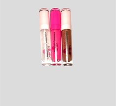 Moisturizing lip gloss/Hydrating lip gloss. Non sticky. set of 3 glosses...             1-Pinkylicious-Strawberry              1-Snow white             1-Brownie Lip Gloss Pink, Moisturizing Lip Gloss, Hydrating Lip Gloss, Pink Lip Gloss, Lip Moisturizer, Pink Lips, Wedding Favours, Lip Gloss, Snow White