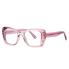 The Vicky Women's Full Rim Square TR 90 Reading Glasses 2147 are a stylish and practical eyewear choice for women. Designed with a full rim square frame made from TR 90 material, these glasses are not only durable but also lightweight, providing all-day comfort. The lenses of these reading glasses are made from CR-39 material, ensuring excellent optical clarity. With an anti-reflective and anti-blue light coating, these glasses effectively reduce glare and filter out harmful blue light emitted b Wide Frame Glasses, Pink Glasses, Eye Prescription, Frame Glasses, Glasses Online, Cat Eye Frames, Eye Design, Eye Health, Square Frame