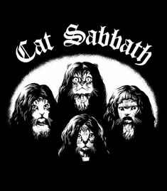 an image of cats and lions with the words cat sabath written on it