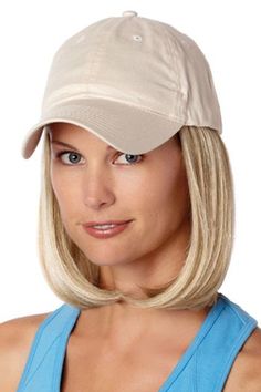 Baseball Cap with Hair: 8228 Classic Hat Beige Dark Strawberry Blonde, Dark Blonde Highlights, Wilshire Wigs, Gold Blonde Highlights, Platinum Blonde Highlights, Vivica Fox Wigs, Beige Hat, Gold Blonde, Wig Hat