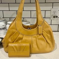 Coach Ergo Kisslock Frame Satchel And Matching Coach Wallet. All Sales Are Final Sold As Is Coach Ergo, Bags Coach, Coach Wallet, Coach Bags, Satchel, Bag Lady, Wallet, Frame, Women Shopping