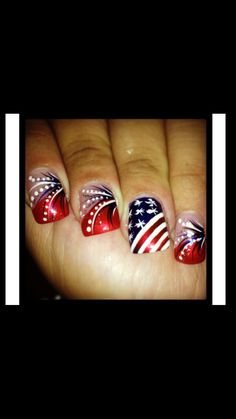 Labor Day Nails Design 2024, Labor Day Nail Designs, Floral Fourth Of July Nails, Labor Day Nails, Cherry Fourth Of July Nails, Glitter Fourth Of July Nails, Boss Nails