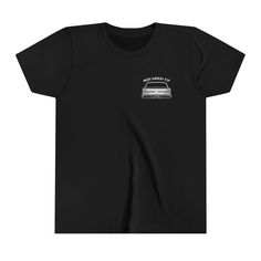 a black t - shirt with an image of a car on it