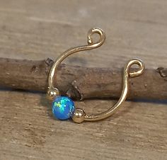 "Fake septum ring for non pierced nose. Sterling silver or gold filled hoop with opal bead (color of your choice). Size- opal bead - 3mm. hoop inner diameter- 9 mm approx . To save for later click \"Add item\" to \"favorites\". If you have any questions feel free to convo me. Each ADDITIONAL item-FREE  shipping. To see more fake septum-  https://etsy.me/33l8yZn To visit my shop-  https://etsy.me/3vLnzzN" Fake Septum Piercing, Fake Septum Ring, Faux Septum Ring, Pierced Nose, Faux Septum, Septum Hoop, Kawaii Makeup, Fake Piercing, Gold Filled Hoops