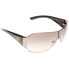 Prada Triangle, Prada Logo, Shades Sunglasses, Prada Sunglasses, Shield Sunglasses, Wire Frame, Triangle Logo, A Frame