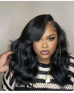 Weave Hairstyles For Weddings, Mid Length Weave Black Women, Fall Sew In Hairstyles For Black Women, Quick Weave Long Hairstyles, Wavy Long Bob Black Women, Short Weave Hairstyles Sew Ins, Middle Part With Layers Black Women Curls, Layered Middle Part Wig Black Women, Layered Long Bob Hairstyles