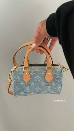 Louis Vuitton Denim Bag, Louis Vuitton Mini Bag, Louis Vuitton Denim, Nano Speedy, Stile Blair Waldorf, Louis Bag, Louis Vuitton Sac