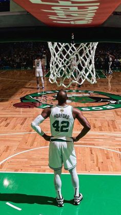 NBA basketball wallpaper background of Boston Celtics star Al Horford Celtics Wallpaper, Boston Aesthetic, Wallpaper Background Aesthetic, Al Horford, Boston Celtics Basketball, Nba Boston Celtics, Basketball Rim, Celtics Basketball, Celtic Green