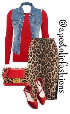 "Apostolic Fashions #1219" by apostolicfashions on Polyvore featuring M&Co, maurices, Altuzarra and Prada Apostolic Fashions, Pentecostal Fashion, Apostolic Fashion, Animal Print Outfits, Blue Jean, Modest Outfits