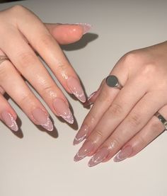 Velvet Nails, Glamour Nails, Work Nails, Casual Nails, Classy Acrylic Nails, Pretty Gel Nails, Sparkle Nails, Get Nails, Pink Acrylic Nails