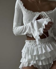 White Outfit, Corsets, Fashion Killa, Comfy Outfits, Everyday Outfits, Aesthetic Clothes, Chic Outfits