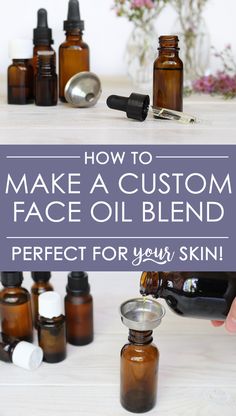 Face oils have totally changed my skin! The best part is: you can make a DIY custom face oil blend perfect for YOUR unique skin. Learn which carrier oils and essential oils are best for you skin + how to combine them + other tips! via @bodyunburdened Oil Cleansing, Skin Care Routine For 20s, Face Oils, Anti Aging Creme, Baking Soda Shampoo, Diy Skin Care, Diy Skin, Homemade Skin Care, Homemade Beauty Products