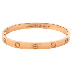 Item Specifications: Brand: Cartier Style: Cartier Love Bracelet Metal: 18K Rose Gold Size: 17 Width: ~6mm Weight: 30.5 grams Cartier Bracelet, Bracelet Love, Bracelet Metal, Cartier Love Bracelet, Love Bracelets, Metal Bracelets, 18k Rose Gold, Cartier, Or Rose