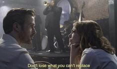 a man and woman sitting next to each other in front of a mirror with the caption don't lose what you can't replace