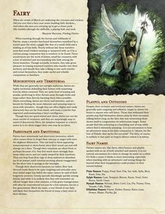 a page with an image of a fairy on it