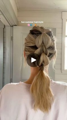 378K views · 10K reactions | Save for later 🌸
•
•
•
#summerhair #bun #braid #braidhack #easyhairstyles hairhack #grwm #greasyhairstyle #dailyhairstyle #quickhairstyle #hairinspiration #ponytail #ponytailhack #hairstyles #hair #workhairstyle  #simplehairstyles #hairinspo #hairtutorial #hairhacks  #easyhairstyles #style | Audrey Anne Jean | Taylor Swift · Fortnight (BLOND:ISH Remix) Bun Braid, Daily Hairstyles, Greasy Hair Hairstyles, Work Hairstyles, Easy Hair, Save For Later, Quick Hairstyles