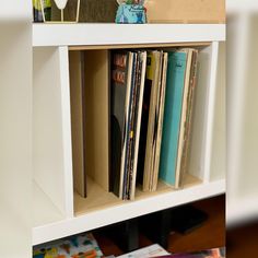 Vertical Divider Insert for Kallax Cube Shelving, Unfinished or White-The Steady Hand Cube Shelving, Shelf Insert, Cube Shelf, Ikea Kallax, Cube Shelves, Kallax Ikea, Binders, Creative Home, Better Homes And Gardens