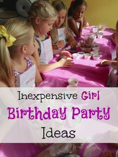 Bank Cake, Girl Birthday Party Crafts, Cheap Birthday Ideas, Inexpensive Birthday Party Ideas, Girl Birthday Party Ideas, Girls Birthday Party Games, Cheap Birthday Party, Lila Party, 6th Birthday Girls