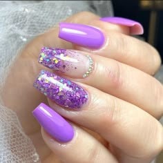 Kids Nail Designs, Chrome Nails Designs, Purple Nail Designs, Creative Eye Makeup, Glam Nails, Nail Designs Glitter, Prom Nails, Chic Nails