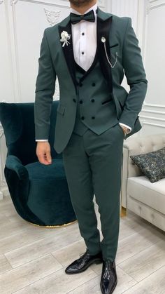 Blue Blazer Outfit Men, Mens Dressy Casual, Wedding Suits Men Black, Stylish Mens Suits, Blazer Outfits Men, Black Suit Men, Classy Suits