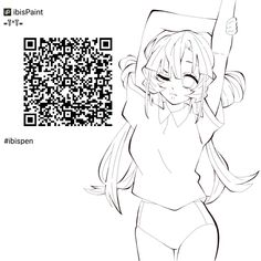 a girl with long hair and glasses is holding up a bar code in her hand