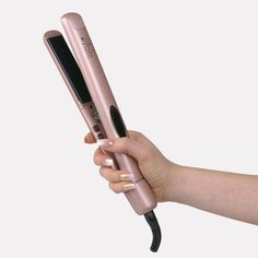 1” Rose Gold Infrared Ceramic Hair Straightener Hair Straightener Holder, Hairstylist Tools, Professional Hair Tools, Professional Hair Straightener, Ceramic Hair Straightener, Ceramic Hair, Hair Iron, Hair Brands, 1 Rose