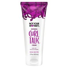 Want definition for your curls at their every twist and turn? Not Your Mother's Curl Talk Defining Curl Cream is your answer to achieving clearly defined curls and added bounce within your day-to-day hairstyling routine. Not only is it a member of one of our most-loved hair care collections, but it's also packed with benefits. This travel-size curl-defining cream delivers maximum curl definition, but it also works to seal in hair moisture, control hair frizz, and add hair shine. Formulated with Not My Mothers Hair Products, Curl Products For Curly Hair, Curly Hair Oil, Hair Curl Products, Best Curl Products, Bathroom Wishlist, Best Wavy Hair Products, Best Curl Cream, Curly Products