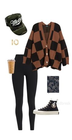 #fallfashion #autumnstyle #cozyoutfits #sweaterweather #fallvibes #ootd #falllooks #fallwardrobe #fallinspiration #falltrends Oversize Cardigan, Trendy Outfit Ideas, Alt Outfits, Pastel Outfit, Fall Inspiration, Fall Outfit Ideas, Brown Outfit, Alt Fashion, Trendy Outfit