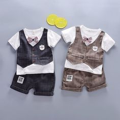 Infant Outfits, Vintage Summer Outfits, Tie T Shirt, Baby Girl Clothes Winter, Winter Outfits For Girls, Tied T Shirt, Cotton Outfit, Baby Boy Clothing Sets