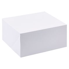 an empty white box on a white background