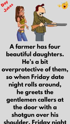 Farm Jokes, Jokes Of The Day, Daughters Day, A Farmer, Teenage Daughters