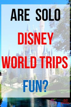 a castle with the words are solo disney world trips fun?