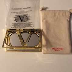 Brandnew With Dust Bag In Original Packaging. This Is A Gwp Item From Valentino Beauty. Heavy Metal Piece. Mirror Bag, Fancy Accessories, Makeup Mirror, Womens Makeup, Heavy Metal, Makeup Bag, Mirror, Makeup, Women Shopping