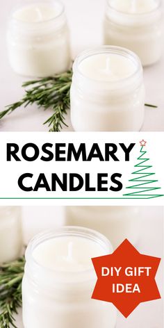 rosemary candles are the perfect holiday gift for someone who loves to smell and smell christmas trees