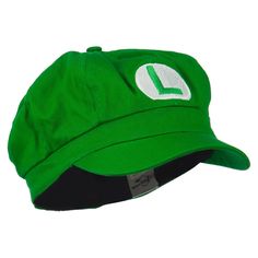 Youth Mario , Luigi Newsboy CapMade of 100% cotton.One size fits most for children with an elastic band closure, fitting up to XS/S (=XS).Youth/Unisex.Crown measures 4 inches deep.Bill measures 2 inches long.Hand wash only.Imported.NEWSBOY Logo design of Mario or Luigi in circular shape is embroidered on the front crown of cap.Crown features circular shaped top.Crown is flexible.Crown is unconstructed.Bill is stiff and pre curved, same color under the bill.8 panels.Our youth Mario and Luigi news Unisex Logo Design, Wario Waluigi, Newsboy Hat, Mario Luigi, Mario And Luigi, Sticker Patches, News Boy Hat, Newsboy Cap, Themed Events