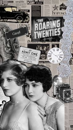 the roaring twenties movie poster with two women