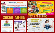 the social media post and ad design for children's health care services in australia