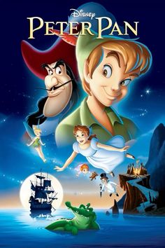 Peter Pan 1953, Peter Pan Movie, Peter Pans, Disney Poster, Disney Movie Posters, Peter Pan Disney, Animation Disney, Disney Animated Movies, Wallpaper Disney