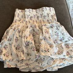 Never Worn. Adorable Skirt Size Xs Cute Skirts, Clothes To Buy, School Outfit, Beach Trip, Christmas List, School Stuff, Floral Skirt, Color Purple, Hollister