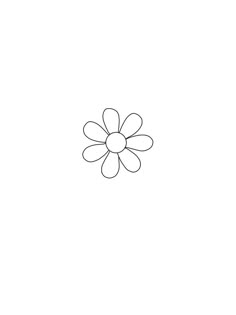 a black and white drawing of a flower