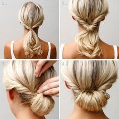 The Low Bun Easy Chignon, Easy Updos For Medium Hair, Low Bun Hairstyles, Up Dos For Medium Hair, Low Bun, Back To School Hairstyles, Long Hair Girl, Easy Hairstyles For Long Hair, Hairstyles For School