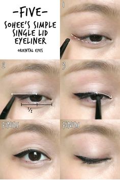 6 K-pop Inspired Korean Style Eyeliners Tutorial | MADOKEKI makeup reviews, tutorials, and beauty Lid Eyeliner, Makeup Korean Style, Permanente Make-up, Membentuk Alis, Eyeliner Tips