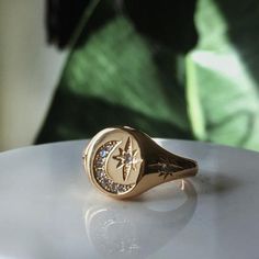 The Celestial Moon Ring – Terra Soleil Eclectic Rings, Mens Accessories Necklace, Bohemian Sun, Feminine Symbols, Minimalist Bohemian, Crescent Moon Ring, All That Glitters Is Gold, Star And Moon, Princess Ring