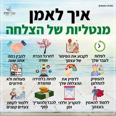 an advertisement for the jewish language is shown in green and blue, with various symbols on it