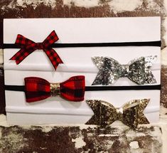 How adorable are these headbands with bows?!? I decided to add bows and headbands to my shop, because I could not find want I wanted for my little girl in stores. I had family pictures coming up with no room for shipping from another shop. I came up with these and I love them for Girls Headbands, Family Pictures, Hair Day, Buffalo Plaid, I Decided, I Shop, I Love, Trending Outfits, Handmade Gifts