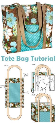 an image of a bag with instructions to make it look like it has flowers on it