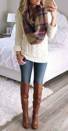 Warm Sweaters Outfits, Pretty Winter Outfits, Winter Dress Outfits, Cute Fall Outfits, Casual Winter Outfits, Outfit Inspo Fall, Casual Fall Outfits, Winter Fashion Outfits, Ladies Fashion