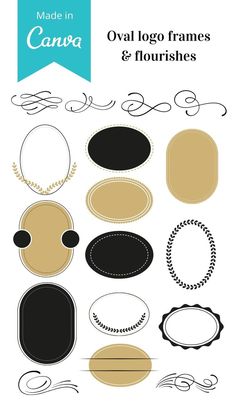 an image of oval frames and flourishes