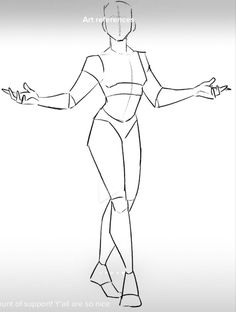 a drawing of a female figure with arms outstretched